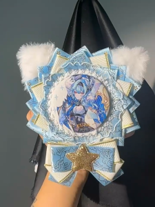Anime Badge Display Base 58-75mm Badge Holder Cat Star Kawaii DIY Ita Bag Decoration Tray