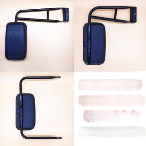 กระจกมองหลังรถบรรทุกแบบสอดแทรกสำหรับรถขุดดิน รถบรรทุก รถจักรกล อุปกรณ์เสริมรถยนต์ กระจกมองหลังแบบสะท้อนแสง กระจกมองหลังรถบรรทุก