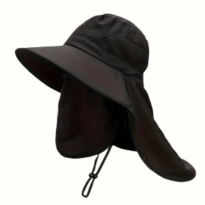 WRELS | Fishing Sun Hats Breathable Sunscreen Large Brim Hunting Hiking Bucket Hats Windproof Anti UV Travel Mountaineering Hats