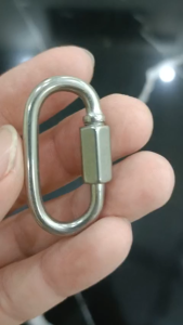 Móc Nối Dây Xích (Số 4) Chữ C Mini Inox 304 (4x2 cm) - Phụ Kiện Móc Khóa Trang Trí Chống Gỉ (12g)