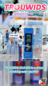 TROUWIDS Reverse Osmosis System Water Filter 6-Stage Water Purifier Filtration Water Direct Drinking 99.99% Sterilization