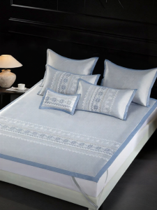 Mercury | Washable Cooling Icy Silk 1000D Antibacterial Embossed Bed Mat