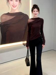 CHANGTONG | Retro Gentle Stylish Slimming Long Sleeve T-Shirt