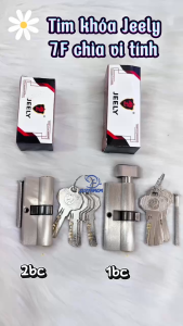 Tim Ổ Khóa Jeely 7F Chìa Vi Tính - 1 Bên Chìa Và 2 Bên Chìa