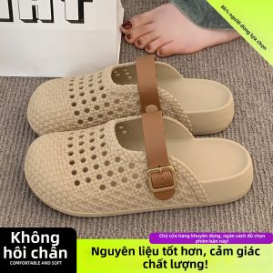 ADDTHIS | Dép Hè Thoáng Khí Chống Trượt Thiết Kế Đóng Mũi Cho Nữ