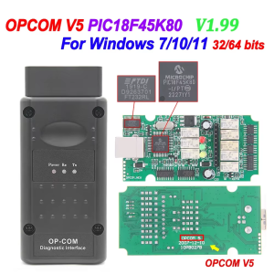 OPCOM V5 For Opel 2021 OP COM V1.70 V1.99 Flash Firmware Update OP-COM PIC18F458 CAN BUS OBD2 Car Diagnostic Cable Tools