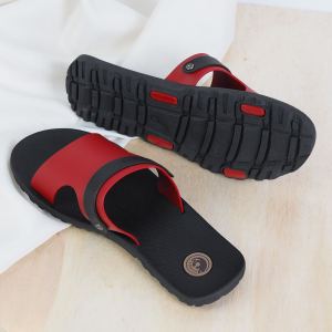Sandal Selop Pria Dewasa Karet Empuk Camou Dominic Vermilion Terbaru Anti Licin Nyaman dan Stylish