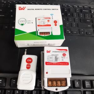 Công tắc điều khiển từ xa 380v 3 pha LW 1Km (1000m) bật tắt máy bơm nước máy rửa xe 3 pha