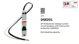 ABB  DSE201 M C16 AC30 - N Blue Residual Current Circuit Breaker with Overcurrent Protection