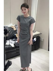 XIYUQI | Leisure Loose Slim Fitting Pear Shape Dress Short Sleeve