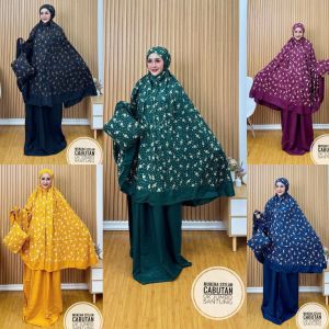 Mukena Batik Dewasa Jumbo Setelan Atasan Bawahan Motif Terbaru Rayon Premium Lembut nyaman dipakai Free Tas Cantik Lebaran 2024 - Bisa COD
