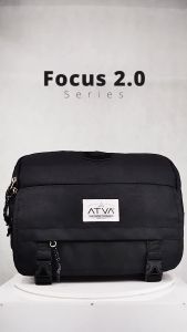Tas Kamera Focus 2 Pelindung Terbaik untuk Kamera Anda dengan Bonus Raincover Tas Kamera Sling Bag untuk DSLR & Mirrorless Anti Air - Focus 2.0 Black