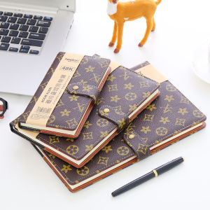 Retro Thickened Soft Leather Surface Buttoned A5 Notebook Creative Business Small Size Portable A6 Memo Notebook Office Stationery