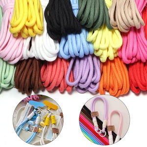 5Yards 5mm Colorful Braided Polyester Rope Cord Nylon Thread for Diy Beading Key Chain Supplies Home Sewing Crafts Materials