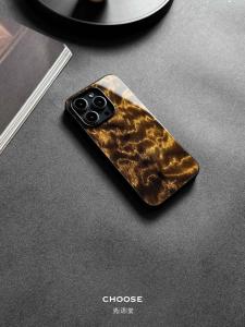 Nanyun Water Wave New Chinese Style Phone Case for iPhone 16 pro Apple Phone Glass Full Cover Anti Slip Design by Shell Language Hall