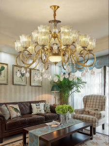 LAIDENG | Vintage Luxury Hanging Lamp Bronze
