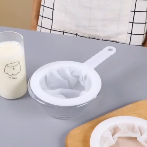 100/400 Mesh Nylon Super Fine Colander Sieve Strainer For Soy Milk Coffee Milk Yogurt Juice Food Filter Reusable Spoon Sieve Kitchen Colander Tool