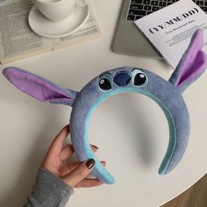 1 PC น่ารัก Stitch Plush HEAD Band การ์ตูนอะนิเมะ Stitch HEAD Hoop เหมาะสําหรับผู้หญิงสวมใส่ PARTY headwear