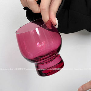 Luxurious Pink Glass Cup: A Creative Design American Coffee Wine Glass