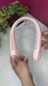 Kipas Leher Mini / Kipas angin mini isi ulang yang dipasang di leher usb/portabel/siswa/tanpa daun/musim panas
