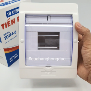 Tủ Điện 4-6 (6P hay 6 Tép hay 6 Đường) Hộp CB Tiến Phát (Chỉ gồm vỏ hộp)