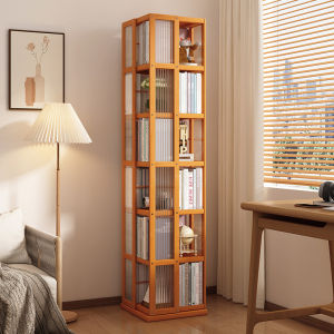 Creative Multi-layer Rotating Bookshelf Non-wood