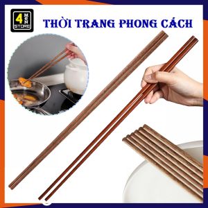 Đũa Tre Dài 42cm Chiên Xào Thức Ăn Chống Bỏng - Đũa Gỗ Kháng Khuẩn Chịu Nhiệt Chống Nấm Mốc Trơn Trượt - Đũa Ăn Cơm Cao Cấp Sang Trọng Chất Lượng Cao