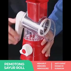 TERBARU ALAT PEMOTONG SAYURAN DAN BUAH MULTIFUNGSI ALAT PARUTAN TABLETOP DRUM GRATER