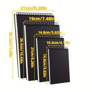 4pcs Spiral Sketchbooks A4/A5/A6/16K High Quality Art Drawing and Writing Paper Premium Sketching Notebook Set Perfect Begin