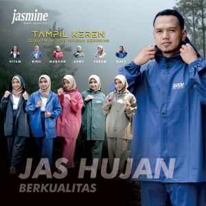 Jas Hujan Wanita Gamis Muslimah Rain Coat Original Bahan Pvc 025 By Kamila