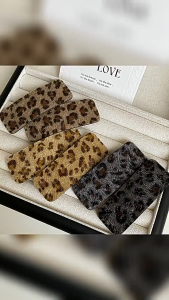 Kẹp tóc họa tiết báo mùa thu mới phong cách Mori kẹp tóc bên bb Phụ kiện tóc kẹp mái vintage thời trang