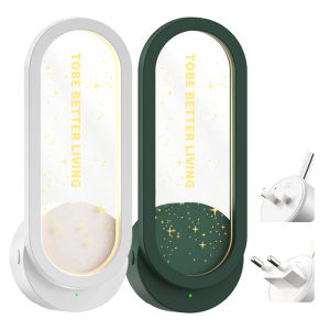 Portable Ultrasonic Mosquito Repeller Plug-in Night Light with LED for Bedroom and Outdoor Use