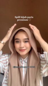 Paris premium segi empat anti letoy kerudung hijab paris burgundy
