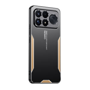 For POCO F9 Ultra F8 Pro Case Metal Paint Matte Hard Blade Color Splicing Shockproof Camera Protect POCO X8 Pro Max Cover Fundas
