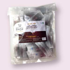 Túi bánh sữa 0.5kg CHOCOLATE hương vị SÔ CÔ LA đặc sản Ba Vì hiệu Chị Vàng - NGON + NHIỀU + KINH TẾ