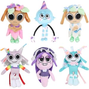 Dandys World Bassie Plush Dandys World Silly Astro Plushie Cute Cosmo Stuffed Doll Room Decor Toy Kids Birthday Gift