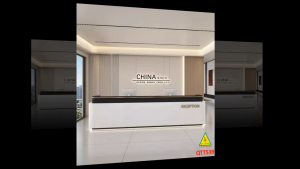 Quầy Lễ Tân Gỗ MDF Hiện Đại – Quầy Thu Ngân QTT539 ( Không bao gồm logo và đèn ) - NỘI THẤT LẮP RÁP VIENDONGAD