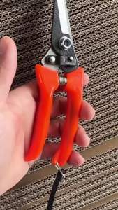 ZEO Garden Pruning Grafting Shears: Cast Iron Scissors for Plants & Fruit Trees