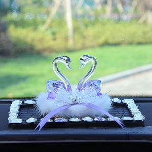 High-End Car Decoration Crystal Swan Car Interior Decoration Car Perfume Holder Goddess Style Car Supplies Complete Collection