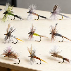 6pcs #10~#18 Adams Dry Fly Barbed Fly Tying Hook Light Hendrickson Adult Mayfly Caddis Midge Nymph Trout Perch Fishing Lures