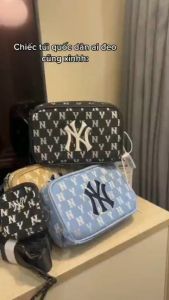 (Auth Tuồn Chính Hãng) Túi Đeo Chéo M L B 3 Màu Siêu Hot Chất Canvas Trẻ Trung Cá Tính Clip Thật Y Hình Size 18cm