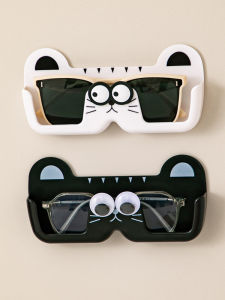 Creative Wall-Mounted Glasses Storage Rack Anti-Pressure No-Drilling Bedside Sunglasses Myopia Frame Display Organizer