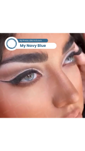 COD SOFTLENS NAVY BLUE 14.5MM BY PINKIN NORMAL DAN MINUS