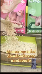 CALIL Tofu Litter ทรายแมวเต้าหู้ สูตร Original เป็นมิตรกับสิ่งแวดล้อม จับตัวเป็นก้อนเร็ว ทิ้งลงชักโครกได้ สำหรับแมวทุกช่วงวัย ขนาด 6L และ 10L