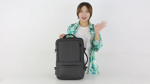 Business Travel Backpack - Waterproof USB Interface Expandable Anti-Theft Fits Up To 15.6" Laptop Large Capacity Breathable Shoulder Strap Luggage Strap