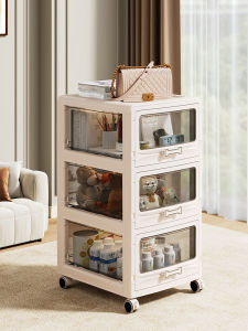 Thickened Childrens Bookcase Five Drawer Cabinet Storage Organizer Toy Snack Clothes Storage Cabinet Artistic Style Childrens Furniture