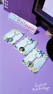 25mm Customized Cabochon Glass Keychain | Personalized Photo Keychain | Souvenir Giveaway