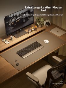 Luxurious Large Leather Mouse Pad For Gaming And Desk