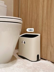 High Capacity Trash Can 2023: Uncovered Paper Basket & Square Plastic Dustbin