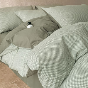 Pure Cotton Bedding Single Piece Coverlet 200x230 Single Person Comforter Cover 150x200 Breathable Stripe Pattern All Seasons